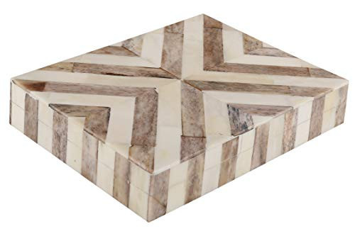 Handicrafts Home Decorative Keepsake Box 8x5 – Small Organizer Box with Lid, Boho Decorative Storage, Retro Memory Box, Unique Coffee Table Décor, Jewelry or Trinket Box, Modern Shelf Decorative Box | Amazon (US)