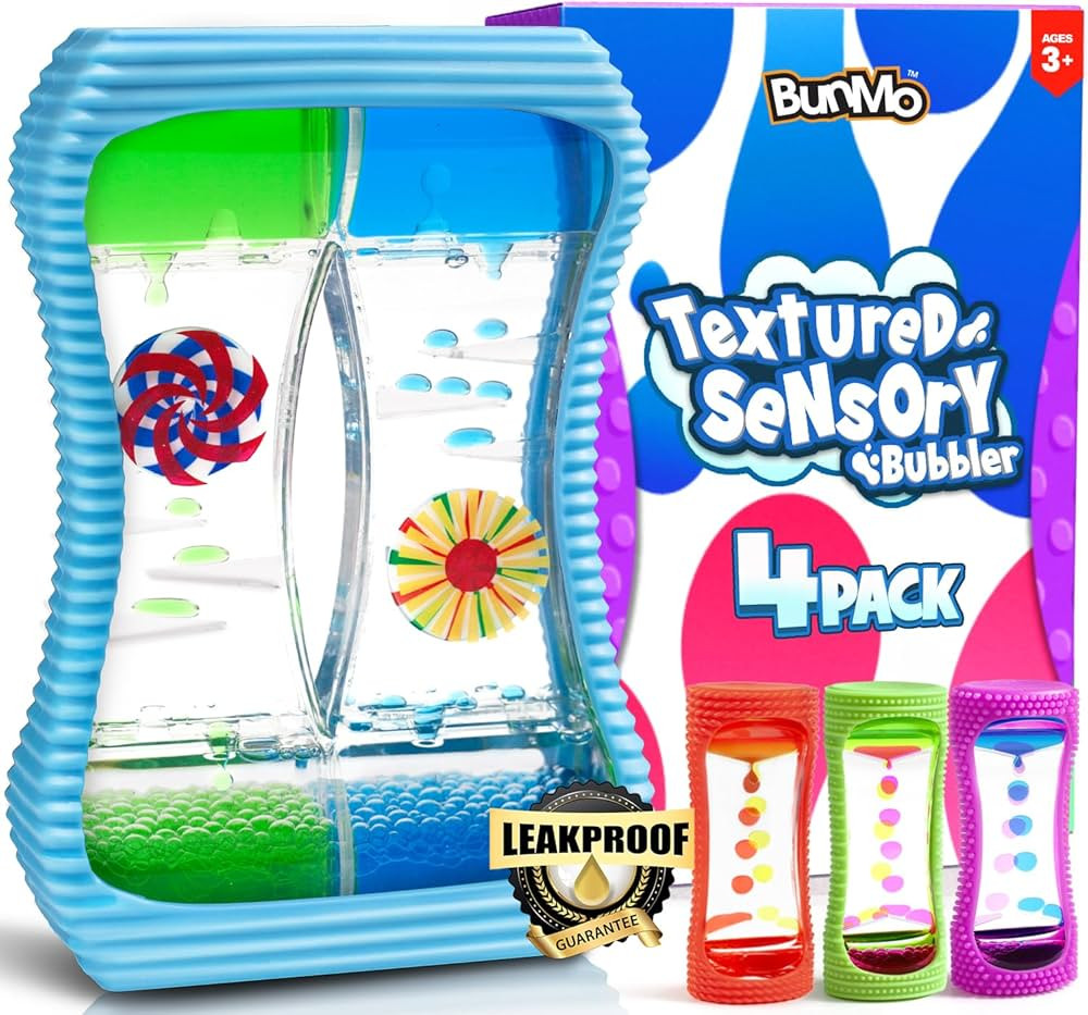 BUNMO Large Liquid Motion Bubbler 4pk | Liquid Motion Toys Or Motion Bubbler Sensory Timer for Pl... | Amazon (US)