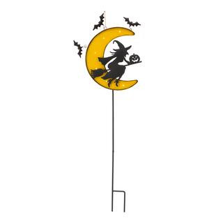 Glitzhome® 45" Lighted Metal Halloween Moon Yard Stake | Michaels Stores