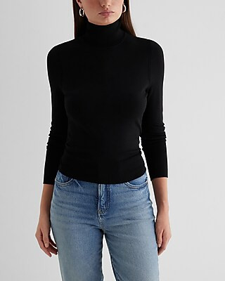 Silky Soft Fitted Turtleneck Sweater | Express