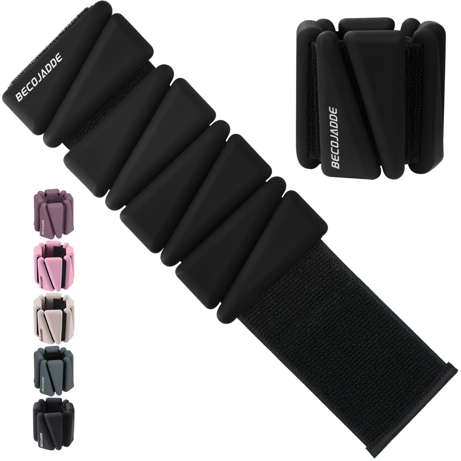 Ankle Weights Set of 2 (1 lb/2 lb/3 lb Each) Adjustable Wrist Weights for Women Men Wearable Arm Leg Weight for Pilates, Running, Walking, Workout, Yoga | Amazon (US)