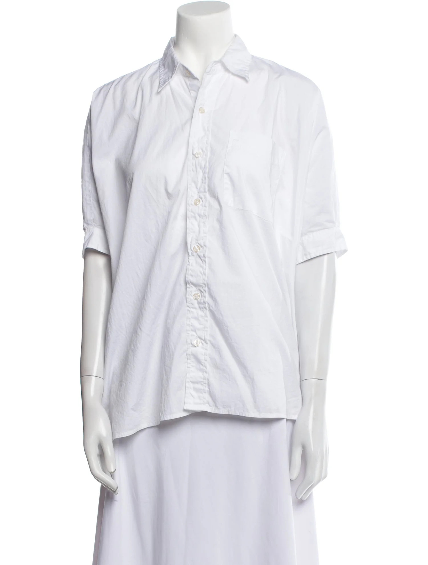 R13 Short Sleeve Button-Up Top - White Tops, Clothing - WRA85984 | The RealReal | The RealReal