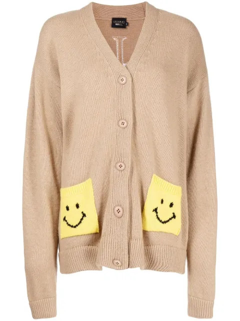 Joshua Sanders Smiley face-detail Cardigan - Farfetch | Farfetch Global