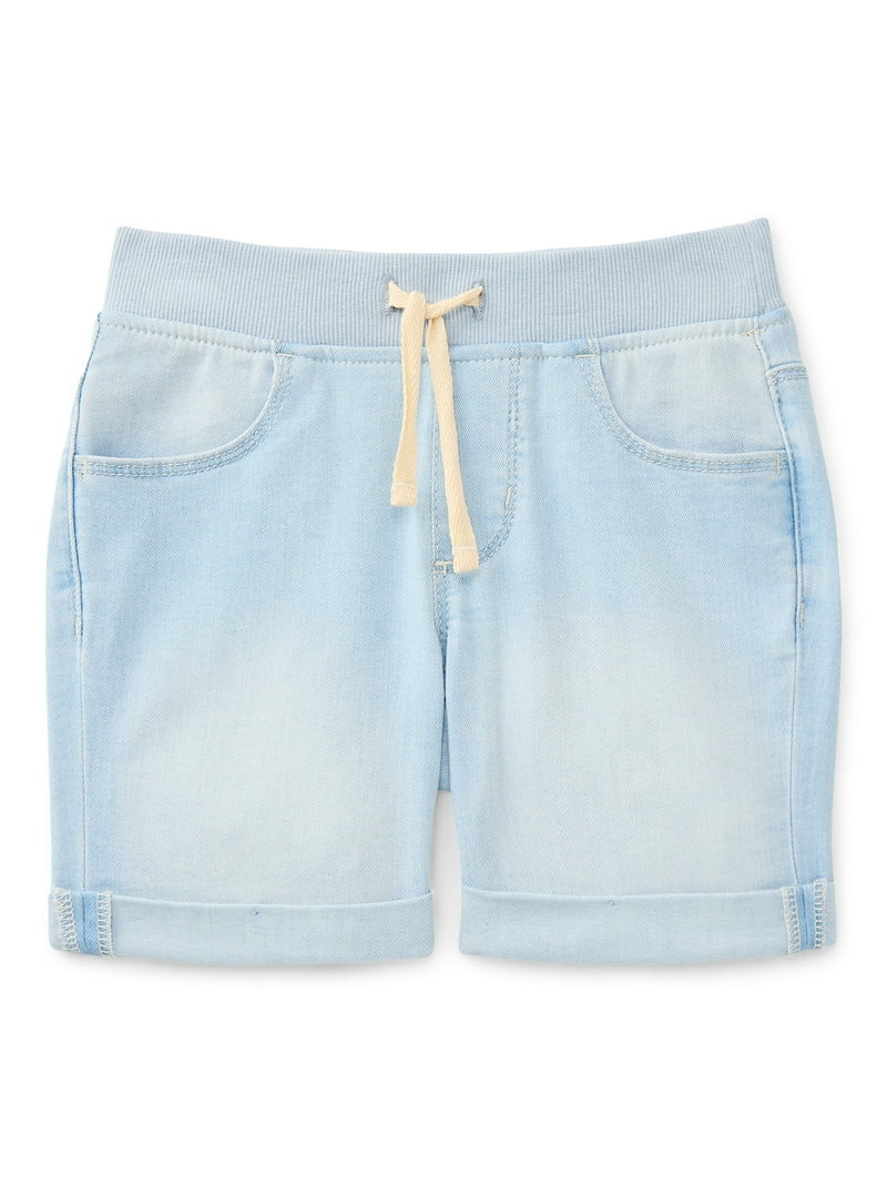 Wonder Nation Girls Denim Shorts, Sizes 4-18 & Plus | Walmart (US)