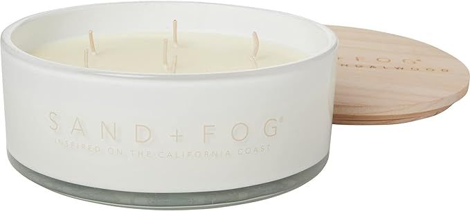 Sand and Fog Vanilla Sandalwood Large Cocktail Table Scented Candle, 7 Wick, 36 Oz | Amazon (US)