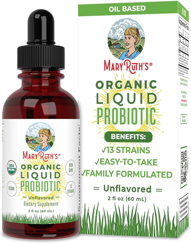 MaryRuth Organics USDA Organic Liquid Probiotic, Digestive Health, Probiotics for Women, Probioti... | Amazon (US)