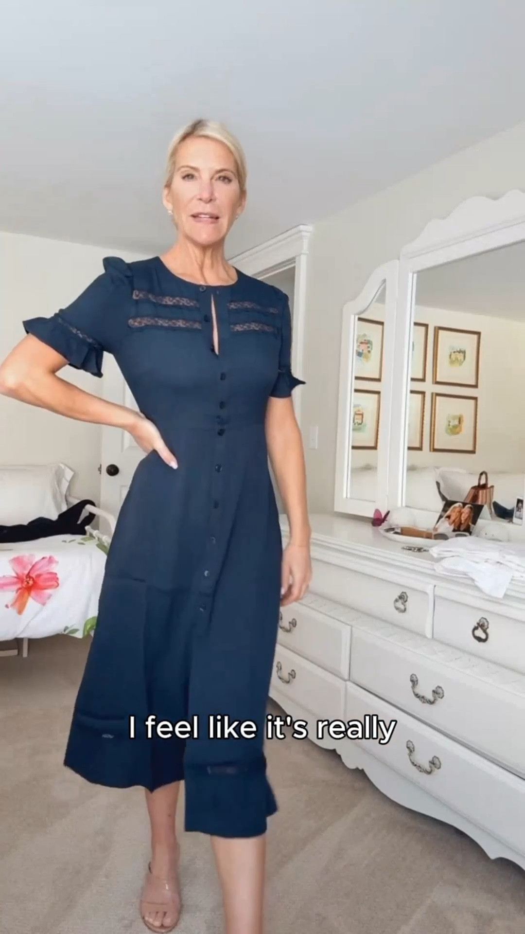 Okay but can we talk about this dress?? Got this navy midi from Quince and I’m in love with the details.

#LTKootd #LTKOver40