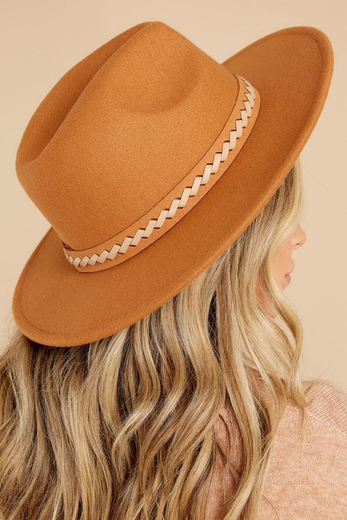 To The Races Tan Hat | Red Dress 