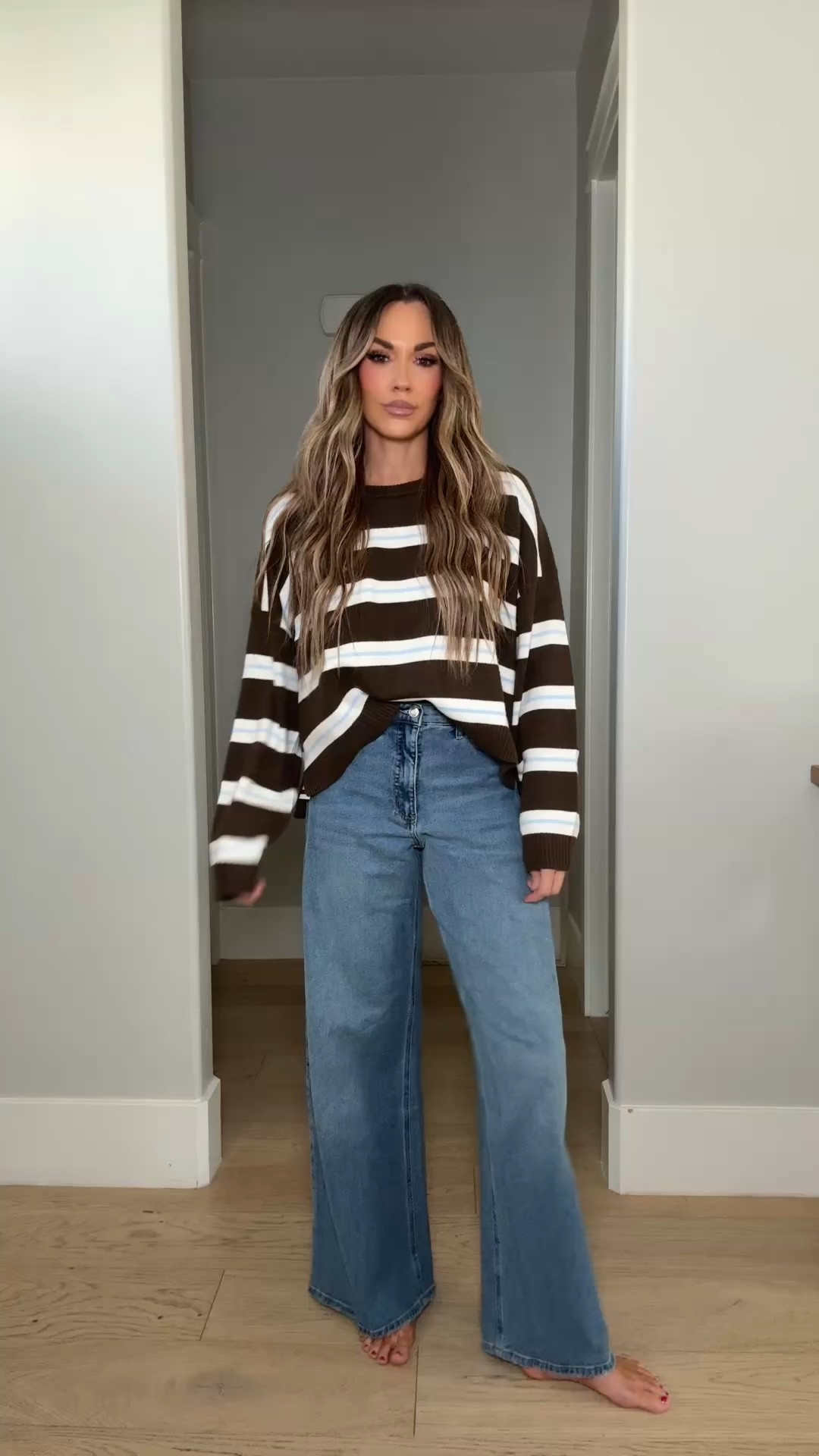 Tall girl friendly jeans at Walmart also love this striped sweater for only $15 size XL

#LTKSaleAlert #LTKOver40 #LTKTall