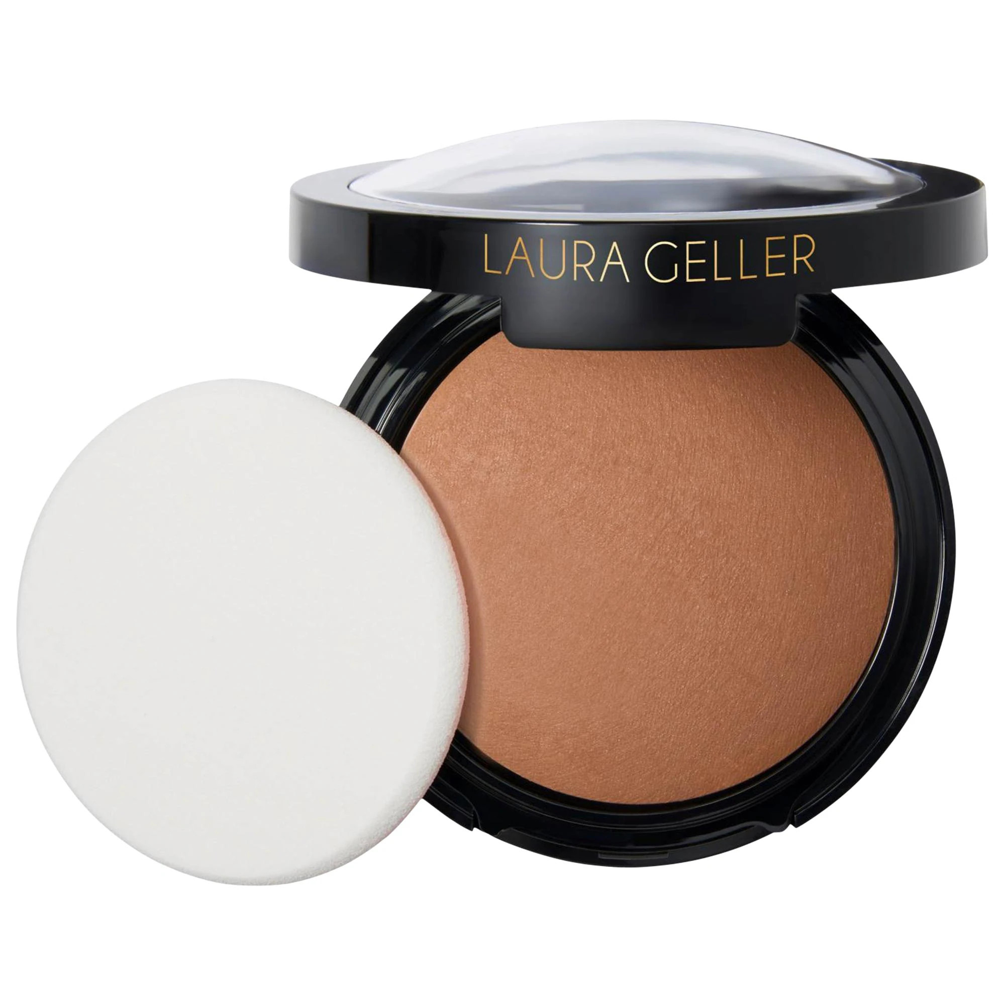 Laura Geller Double Take Full Coverage Baked Powder Foundation with Vitamin E Toffee 0.35 oz/10.0 g | Sephora (US)