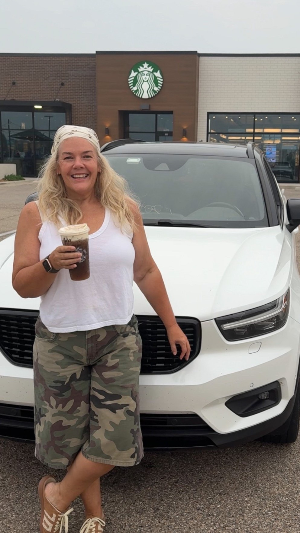 Coffee in my Car!! The Camo shorts are Levi’s from my Nuuly but I will link similar!
#camo #augustoutfits

#LTKOver40 #LTKMidsize #LTKmomlife
