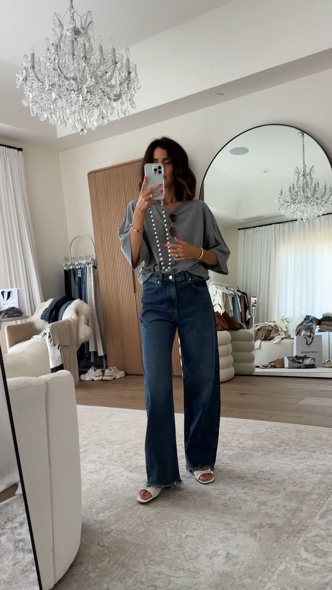 Got this free people top and its only $38! I really liked the oversized fit, I styled it here with these barrel jeans. I’m just shy of 5-7” wearing a size XS🙌🏼 #stylinbyaylin #aylin #nordstrom #freepeople #tee

#LTKgrwm #LTKootd #LTKSeasonal