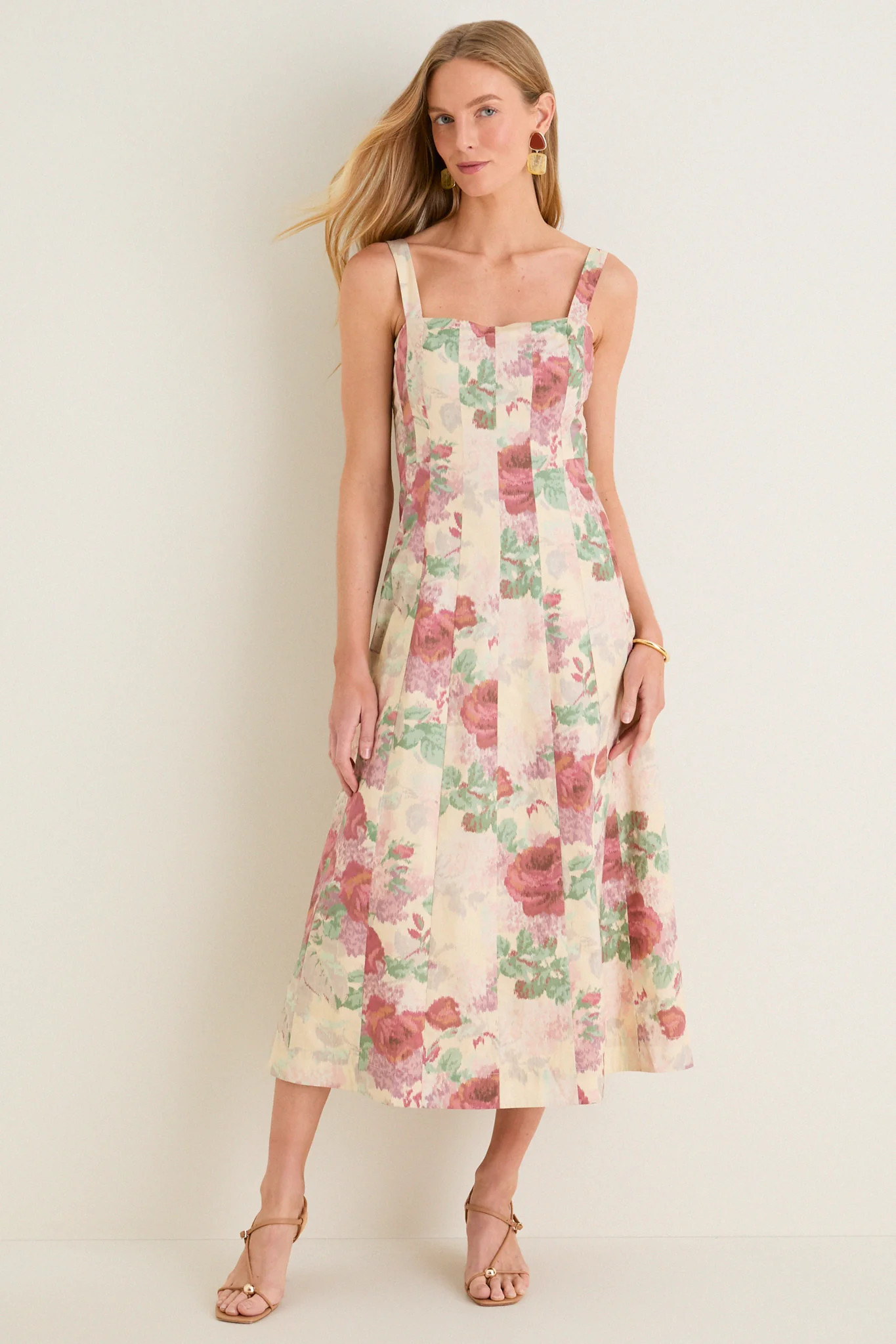 Rose Blur Cotton Poplin Edith Dress | Tuckernuck (US)