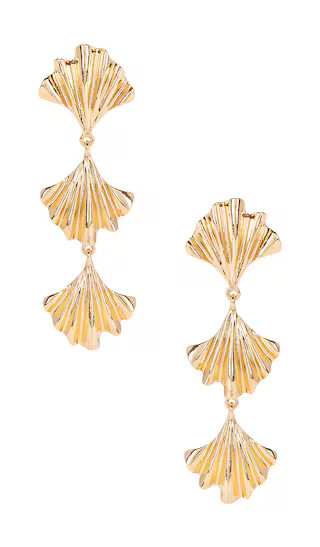 Cara Earrings in Gold | Revolve Clothing (Global)
