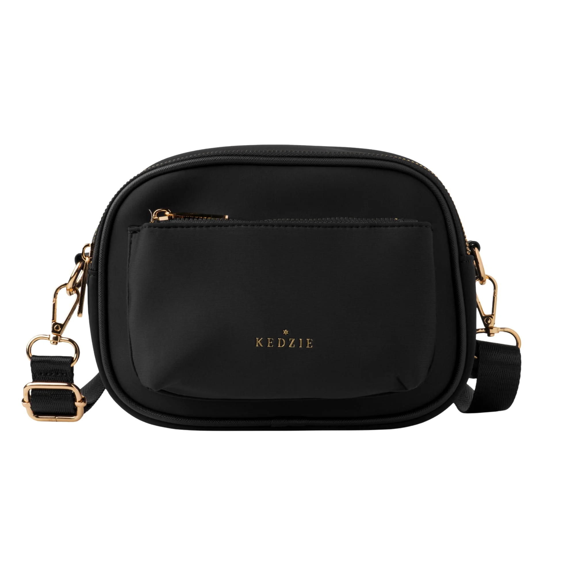 Kedzie Sloane Crossbody Bag Water Resistant, Black (Women's) | Walmart (US)