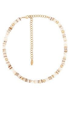 Ettika Pearl Beaded Necklace in Gold from Revolve.com | Revolve Clothing (Global)
