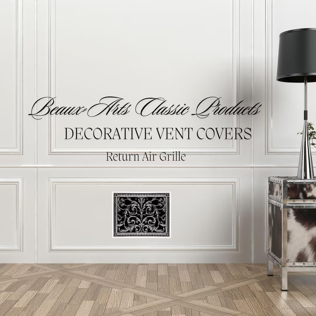Magnetic Return Air Filter Grille Louis XIV French Style - Etsy | Etsy (US)