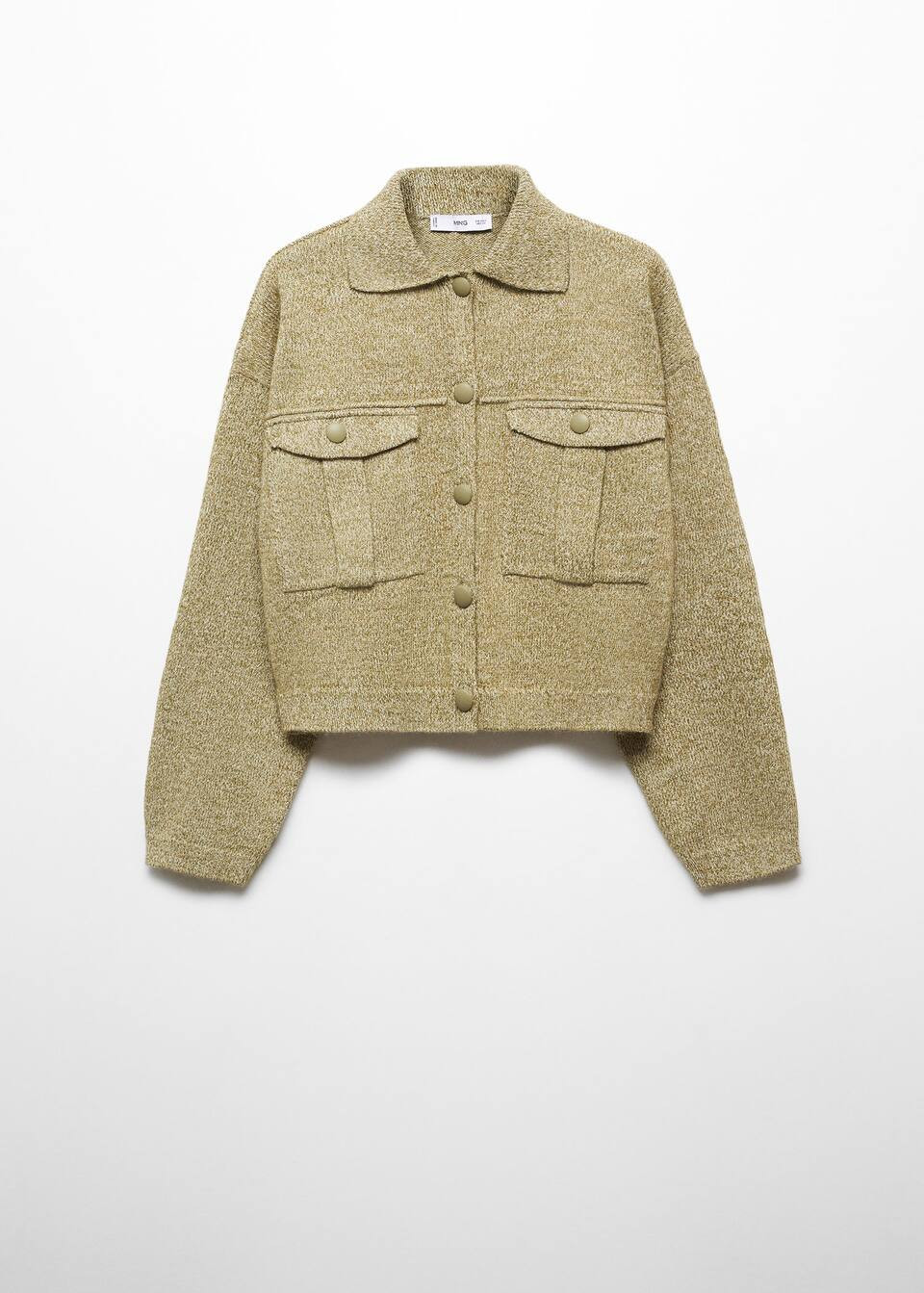 Pocket knit jacket -  Women | Mango USA | MANGO (US)