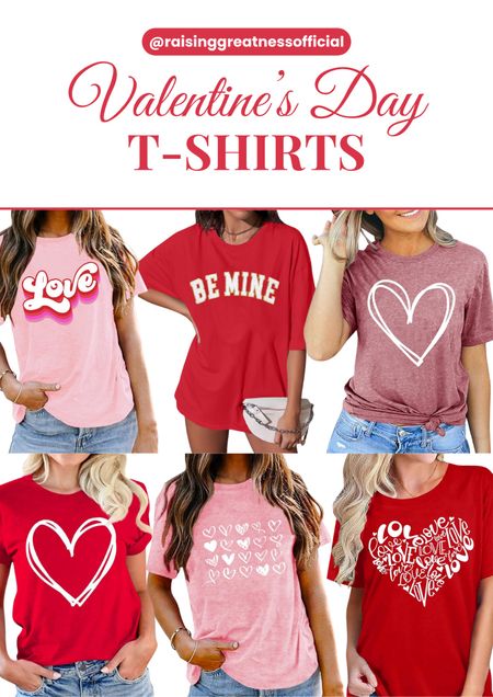 Express your love with style this Valentine's Day! Explore a variety of adorable T-shirts that capture the essence of the season. From cute love heart graphics to vibrant prints, these tees are perfect for celebrating the day of love. Find your ideal Valentine's Day shirt and make a statement that speaks volumes. Shop now and embrace the festive spirit with these trendy and comfy T-shirts! 💖👚 #ValentinesDay #TshirtLove #ValentinesFashion #AmazonFinds

#LTKSeasonal #LTKstyletip
