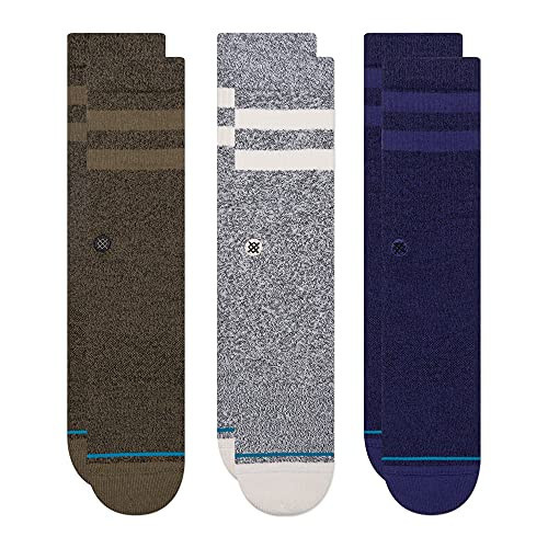 Stance Crew The Joven Socks [3 Pack] (Medium, Grey) | Amazon (US)