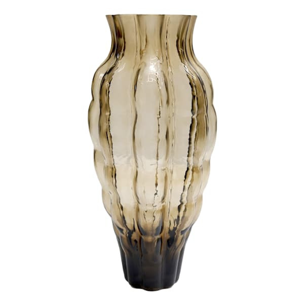 Brown Glass Vase, 12" | At Home