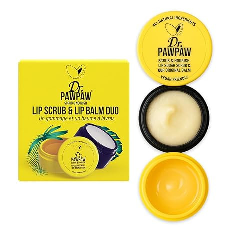 Dr. PawPaw Lip Scrub and Lip Balm Duo - Hydrating Lip Balm with Pawpaw, Aloe, Olive and Castor Oi... | Amazon (US)