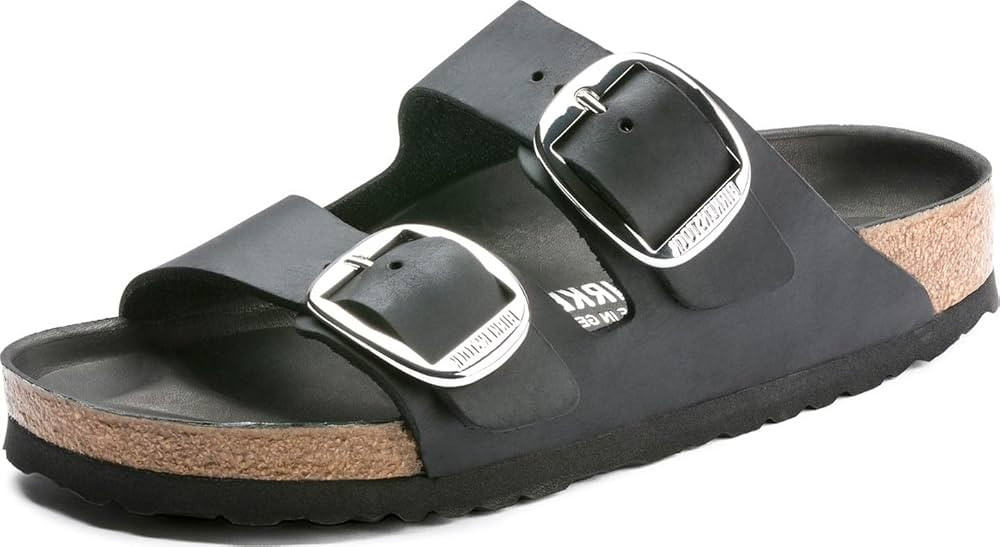 Birkenstock Women's Arizona Big Buckle Gold Sandals | Amazon (US)
