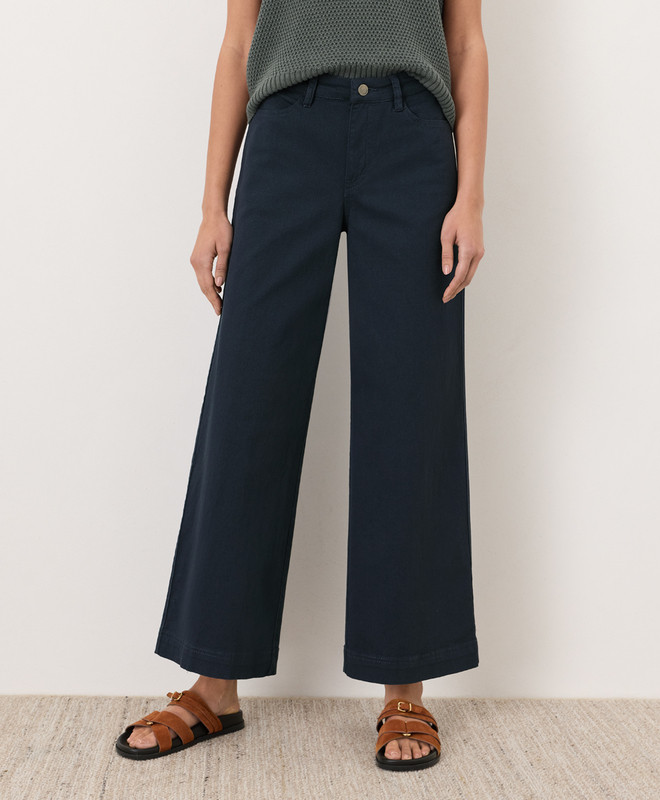 Women’s Stretch Twill Wide Leg Pant made with Organic Cotton | Pact | Pact Apparel