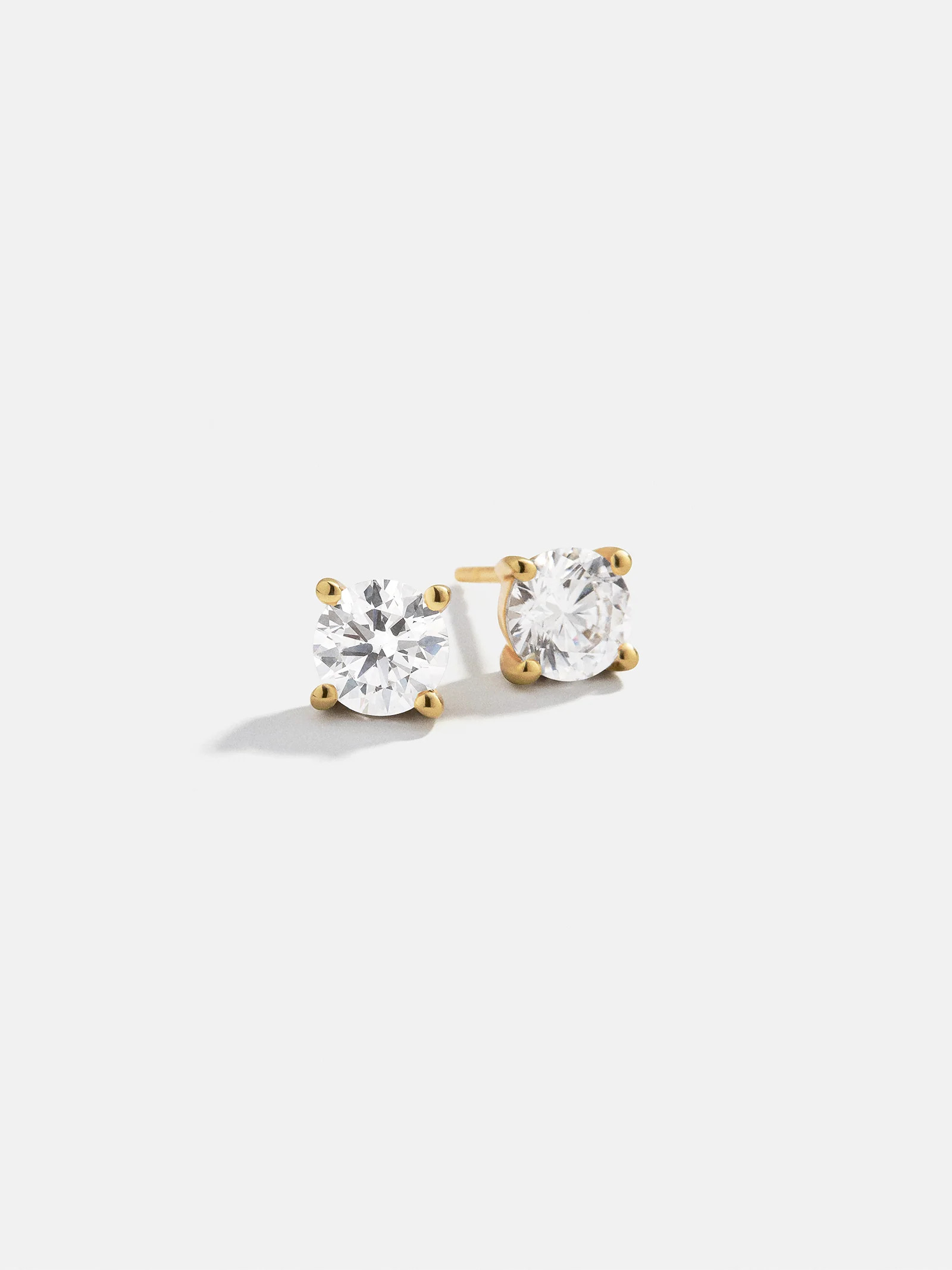 Debra 18K Gold Earrings - Gold/Pavé | BaubleBar