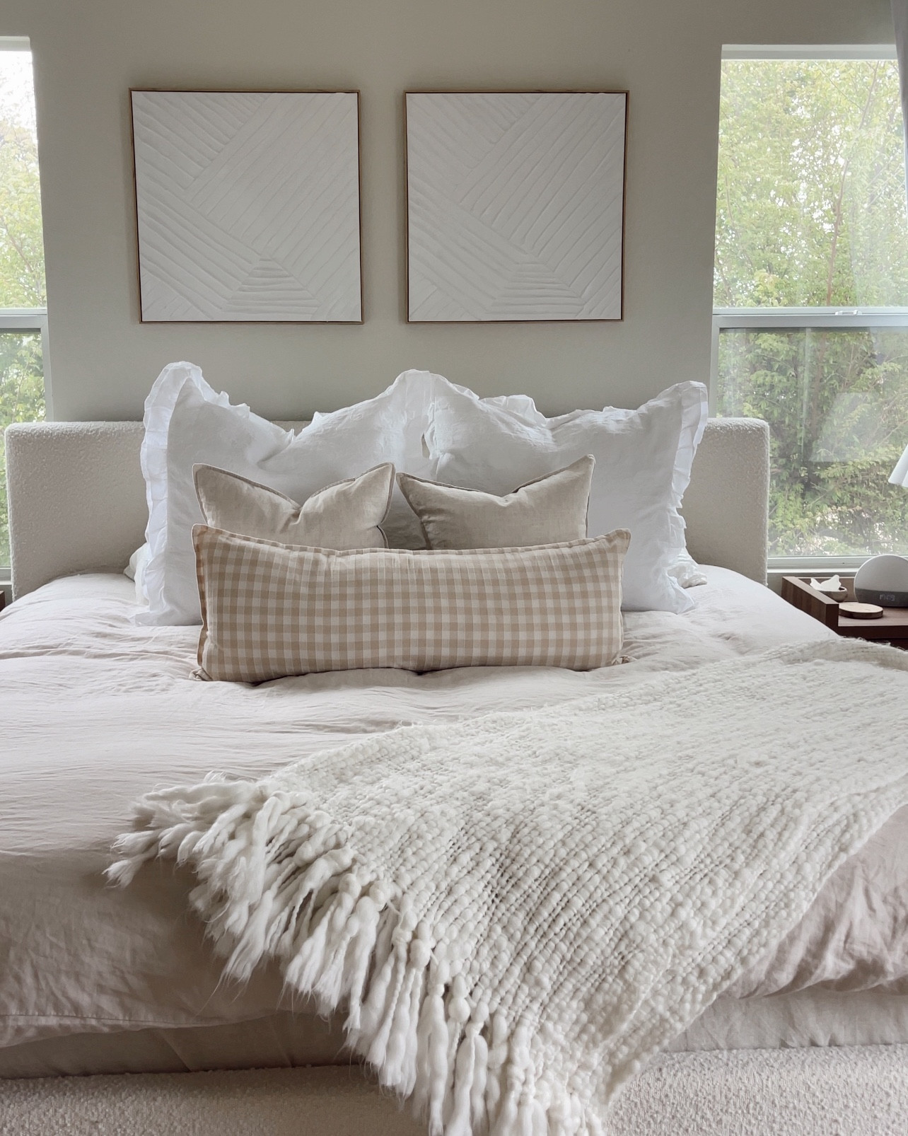 Recent bedroom details. Bedding from Quince feels so luxurious 🫶🏼🤍☁️ 

#LTKHome