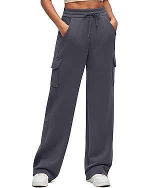G4Free Smoofit Modal Soft Wide Leg Cargo Sweatpants for Women Drawstring Casual Pants with Pocket... | Amazon (US)