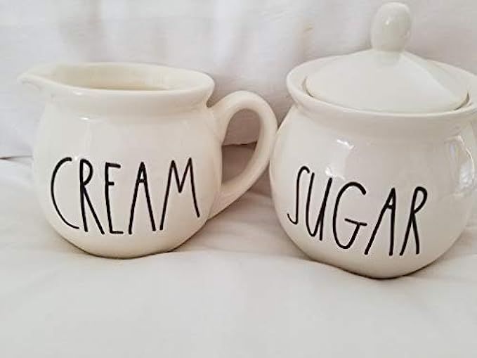 Rae Dunn by Magenta Sugar and Cream Set of 2 | Amazon (US)
