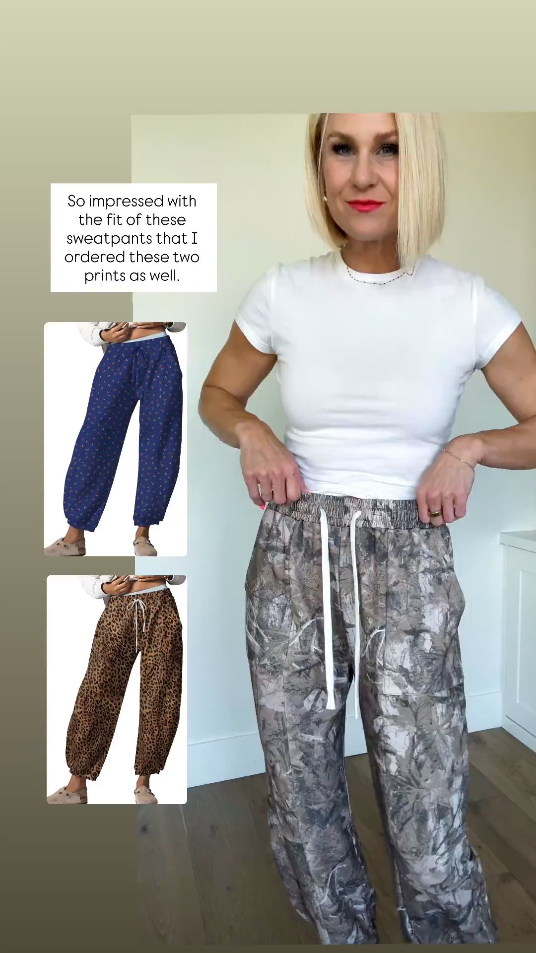 The fit of these barrel sweatpants is so flattering! Tons of colors and prints. They fit tts

#LTKmomlife #LTKMothersDay #LTKOver40