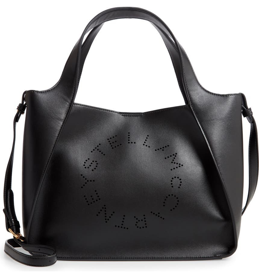 Stella McCartney Perforated Logo Faux Leather Satchel | Nordstrom | Nordstrom