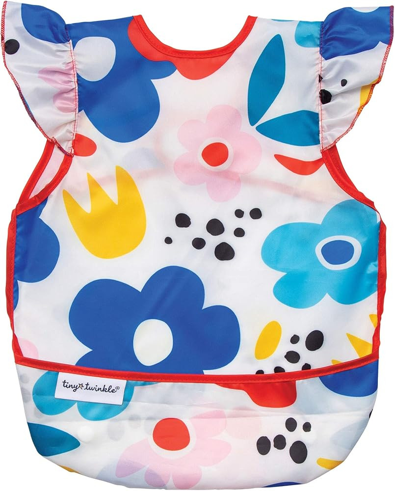 Tiny Twinkle Mess-Proof Apron Bib - Baby & Toddler Smock with Tug-Proof Closure - 6-24 Months | Amazon (US)
