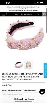 Limited Edition Lele Sadoughi &amp; Stoney Clover Sold Out Flamingo Headband   | eBay | eBay US