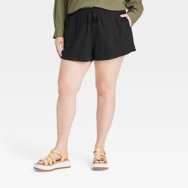 Women's High-Rise Linen Pull-On Shorts - Universal Thread™ | Target