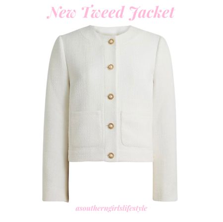 New Ivory Tweed Lady Jacket with Pearl/Gold Buttons - classic & chic! 

A great layering piece for Spring! Over a dress, a top or alone buttoned up. So many options! 

On Sale!

JCrew Factory. Spring Outfit. Work Outfit  

#LTKsalealert #LTKSeasonal #LTKstyletip