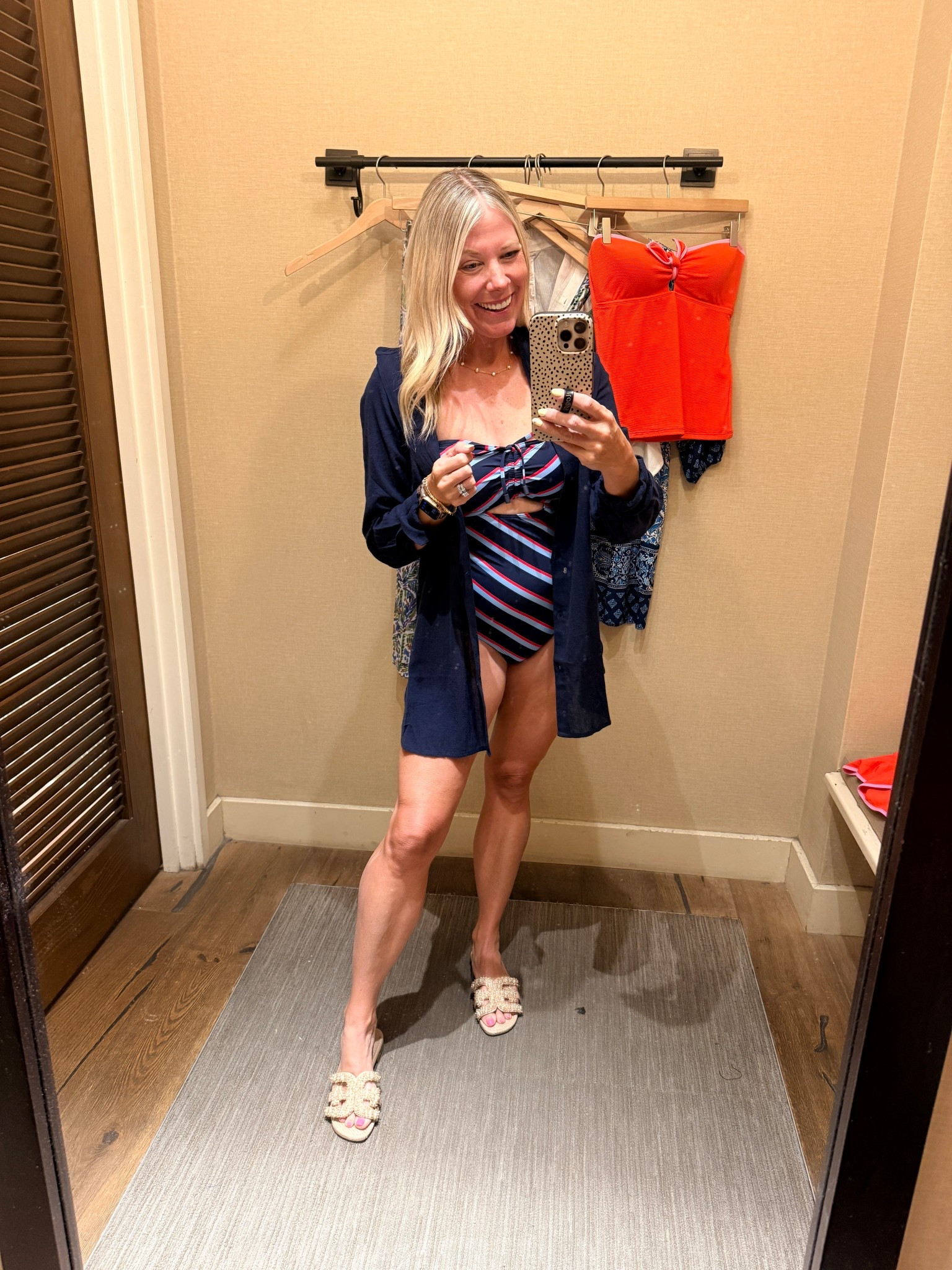 Size 4 swimsuit and xs coverup 

#LTKOver40 #LTKTravel #LTKSwim