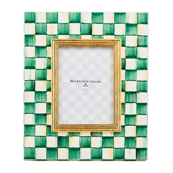 MacKenzie-Childs Emerald Check 5" x 7" Frame | MacKenzie-Childs