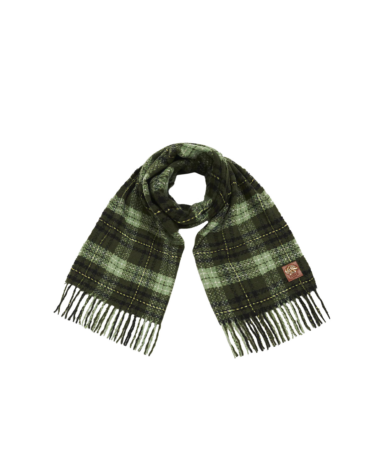 Green Boucle Scarf | Fable England