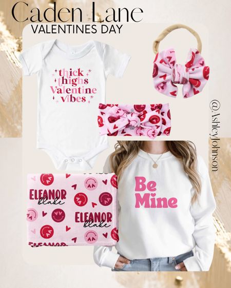 Valentine’s Day baby clothes. Valentine’s Day Onesie. Valentine’s Day graphic sweatshirt. Valentine’s Day blanket. Valentine’s Day bow. 
#cadenlanevalentinesday #valentinesdaybabyoutfits 
#valentinesdaysweatshirts #valentinesdayheadbands #valentinesdayonesie #valentinesdayblankets #babyswaddleblankets

Follow my shop @AshleyJohnson on the @shop.LTK app to shop this post and get my exclusive app-only content!

#LTKbaby #LTKSeasonal #LTKGiftGuide