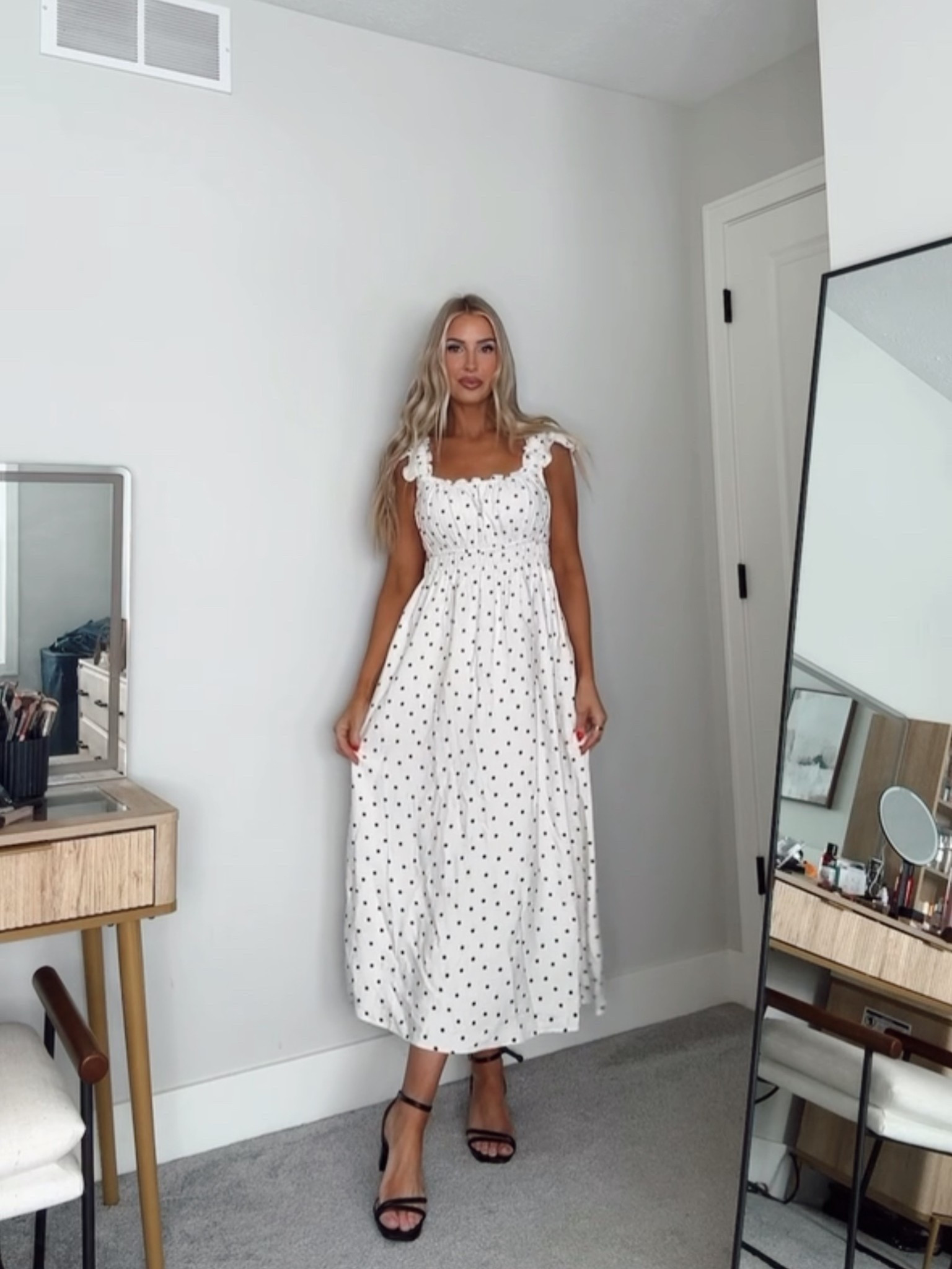 Polka dot spring dress from Target 🖤 wearing a size S

#LTKSaleAlert #LTKTall #LTKSeasonal