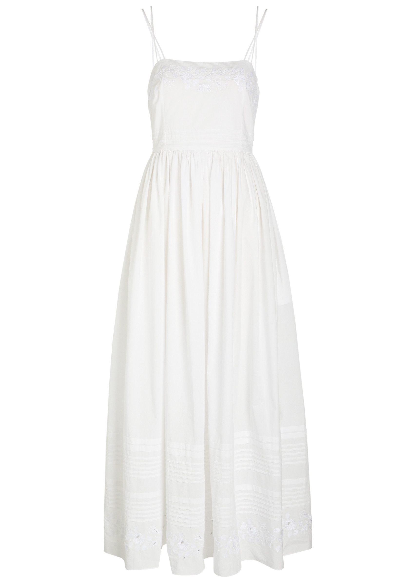 Chamomile pintucked cotton midi dress | Harvey Nichols