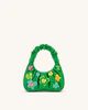 Gabbi Floral Medium Ruched Hobo Handbag - Green | JW PEI US