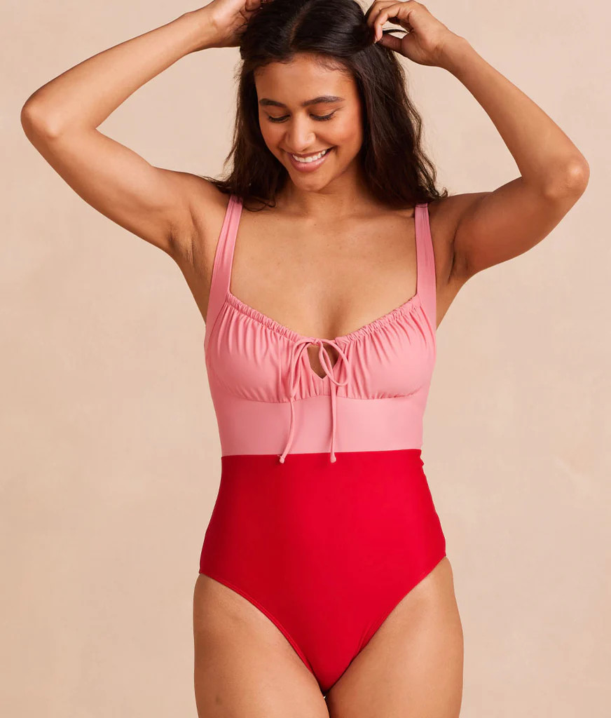 The Gulf Gathered Keyhole One Piece 
            | 
              
              
               ... | SummerSalt