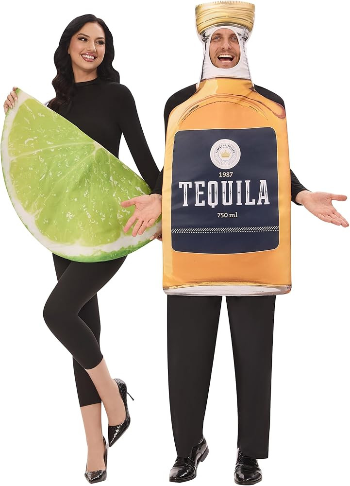 Funnlot Tequila and Lime Couples Costume 2 Pcs Halloween couple costumes Funny Margarita Costume ... | Amazon (US)