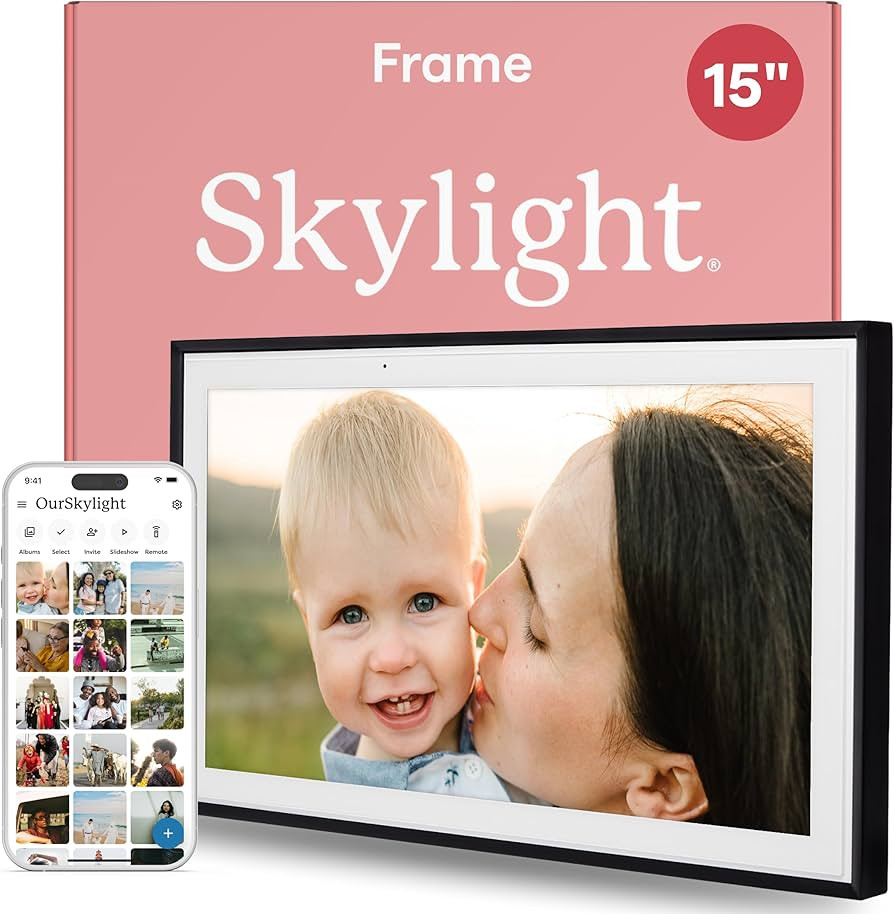 Skylight Digital Picture Frame: 15 Inch WiFi Enabled with Load from Phone Capability, Touch Scree... | Amazon (US)