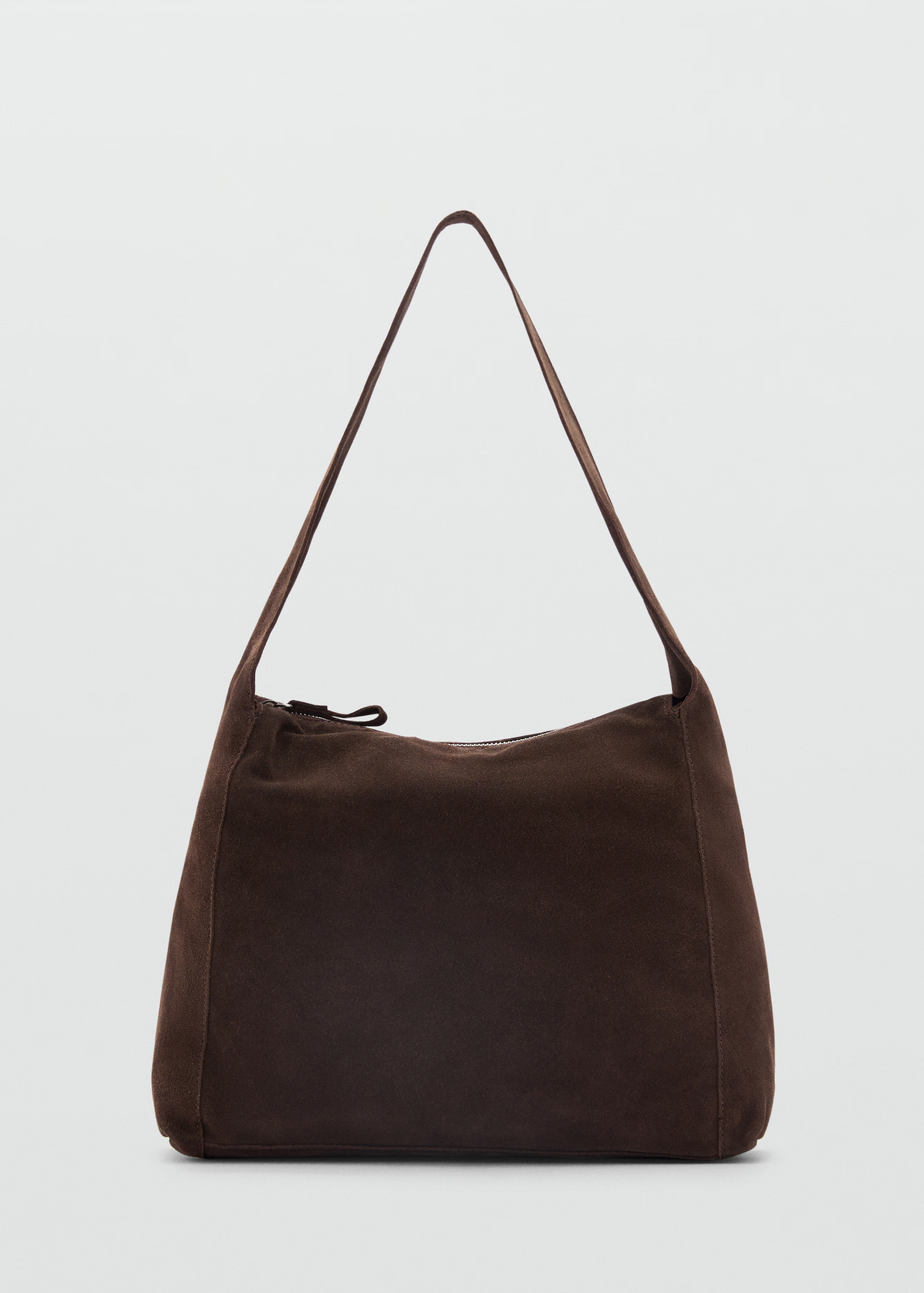 Suede shopper bag - Woman | MANGO USA | MANGO (US)