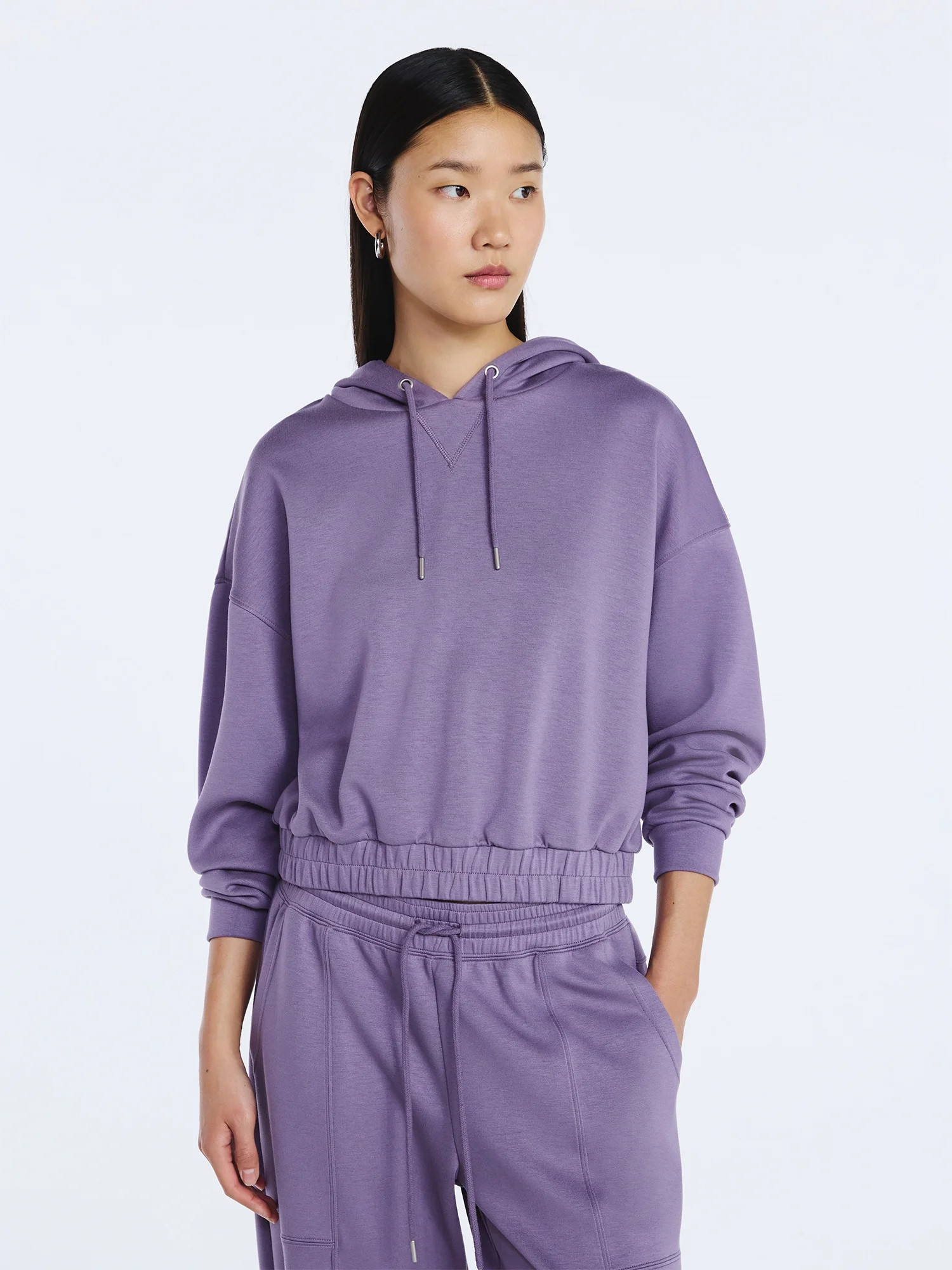 Scoop Women's and Women's Plus New Scubaknit Pullover Hoodie, Sizes XS-4X | Walmart (US)